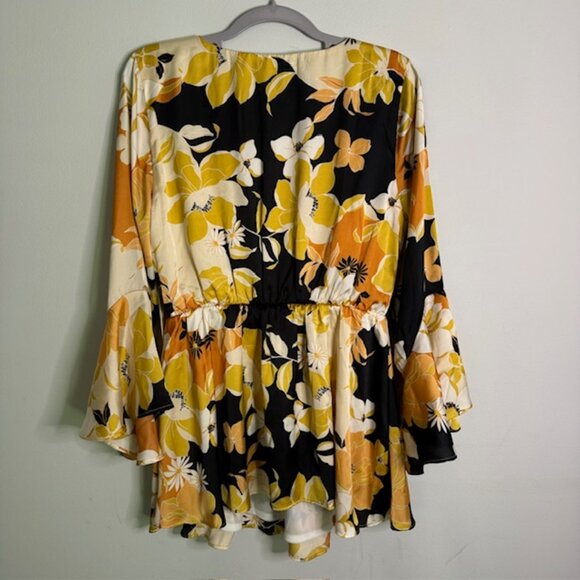 Kiyonna Plus Size Women's Floral Floral Blouse Size 0X / 10-12 NEW!!!! - Picture 2 of 6